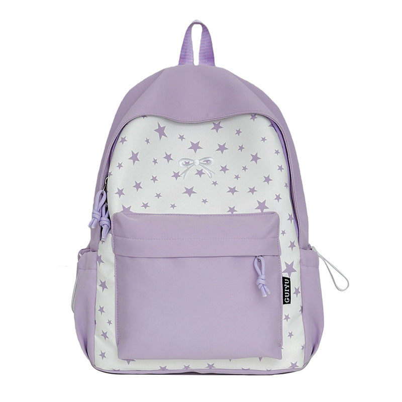 Cartoon-Themed Star-Patterned Backpack Stornfield