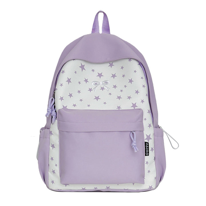 Cartoon-Themed Star-Patterned Backpack Stornfield
