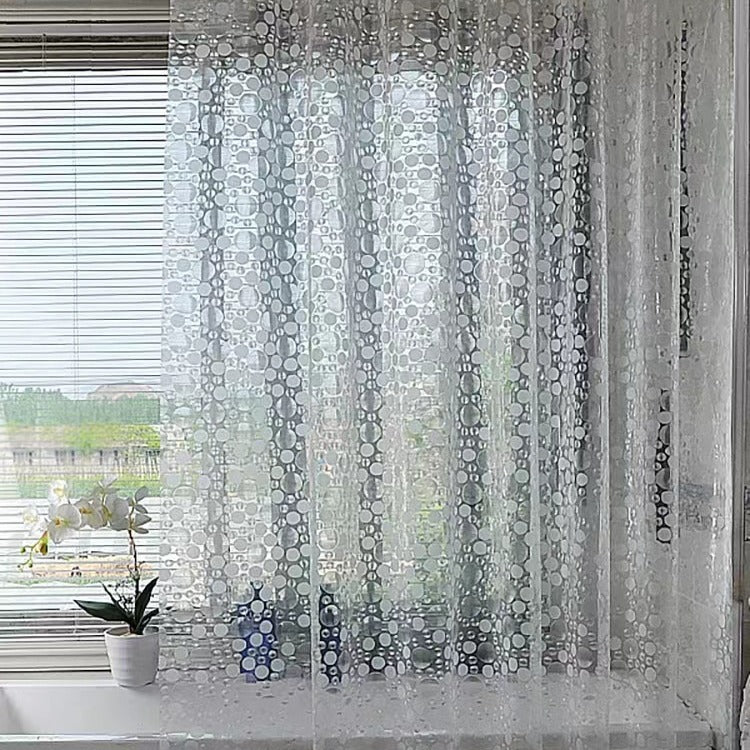 Modern Transparent Polka Dot Shower Curtain Stornfield