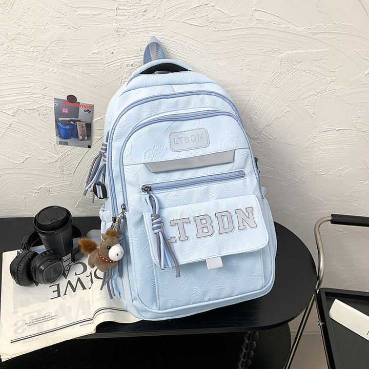 Modern Textured Casual Backpack Stornfield