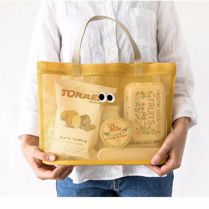 Practical beach bag with mesh structure Stornfield