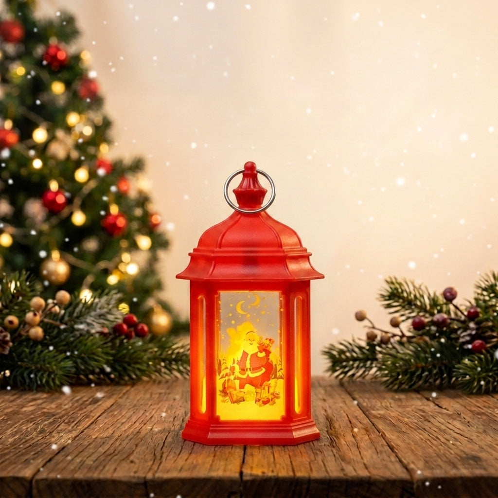 Atmospheric LED Christmas lantern