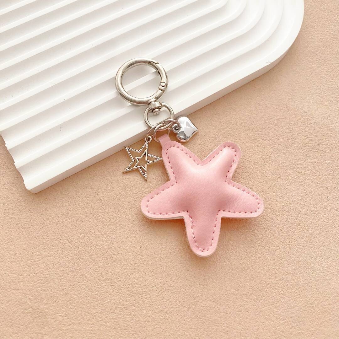 Starfish-Shaped Leather Keychain Stornfield