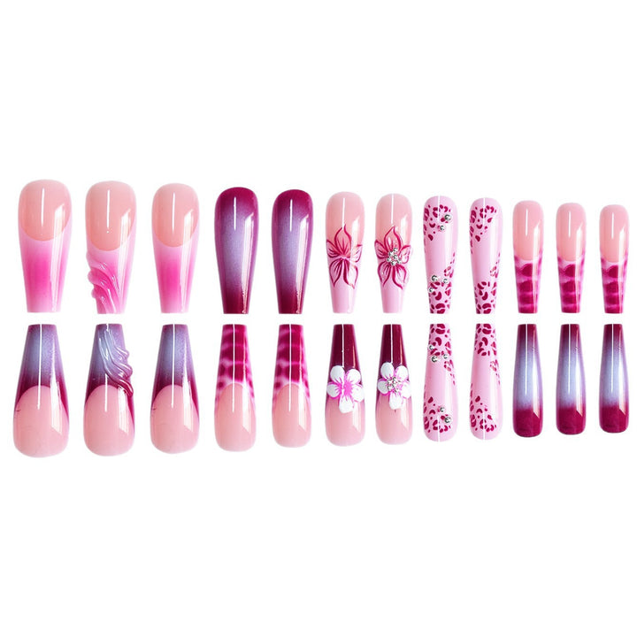 Floral 3D Decorative Press-On Nail Extensions Stornfield