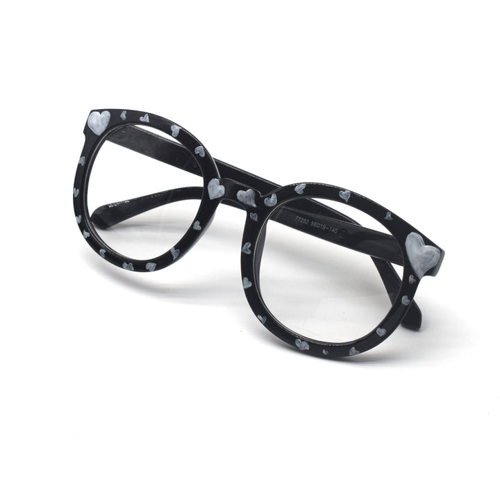 Trendy Heart-Printed Cat-Eye Glasses Stornfield
