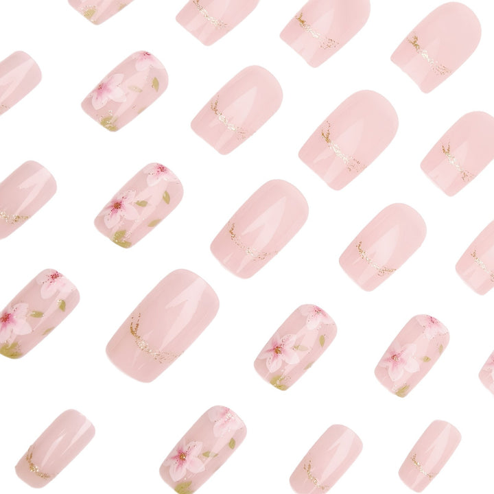 Artificial nails with delicate floral accents Stornfield