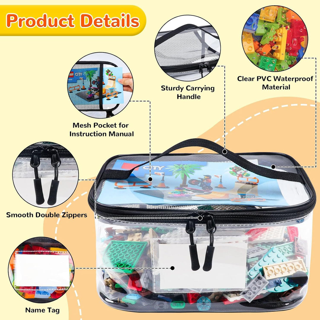 Transparent Storage Organizer for Building Blocks Stornfield