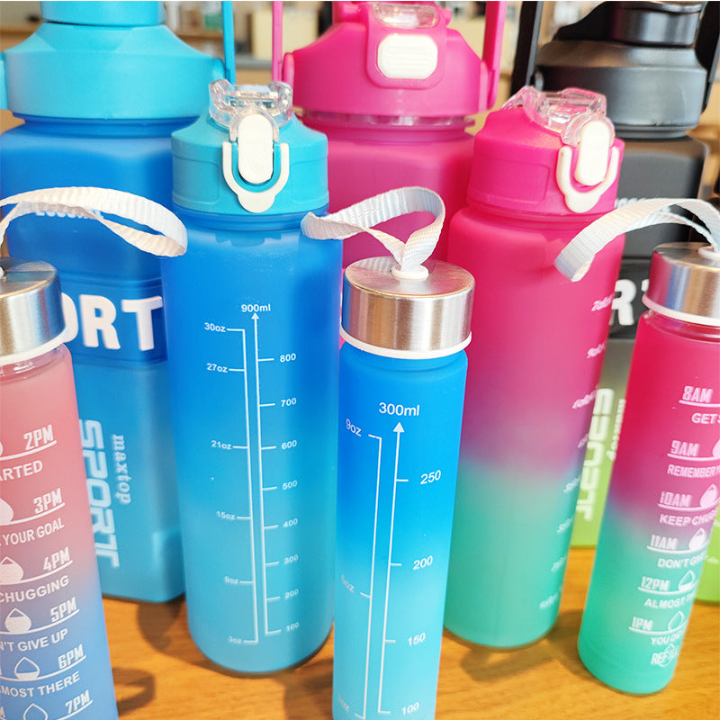 Women's Sports Water Bottle with Motivational Scales Stornfield