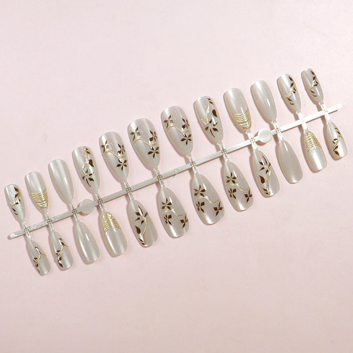Elegant Designer Press-On Nail Set Stornfield