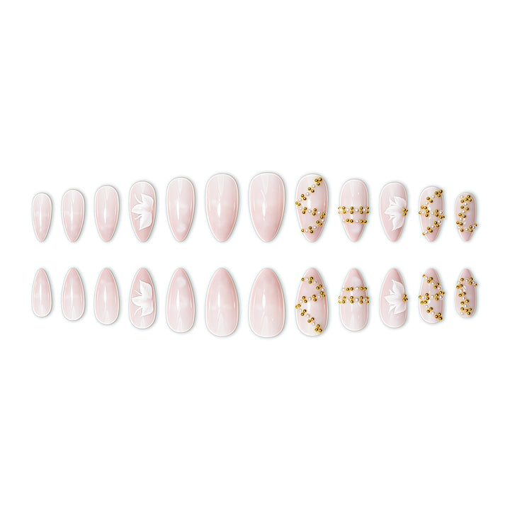 Elegant Floral Nail Enhancements Stornfield