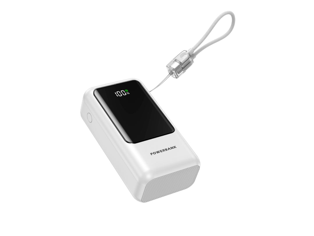 Portable power bank with digital charge indicator and compact design Stornfield