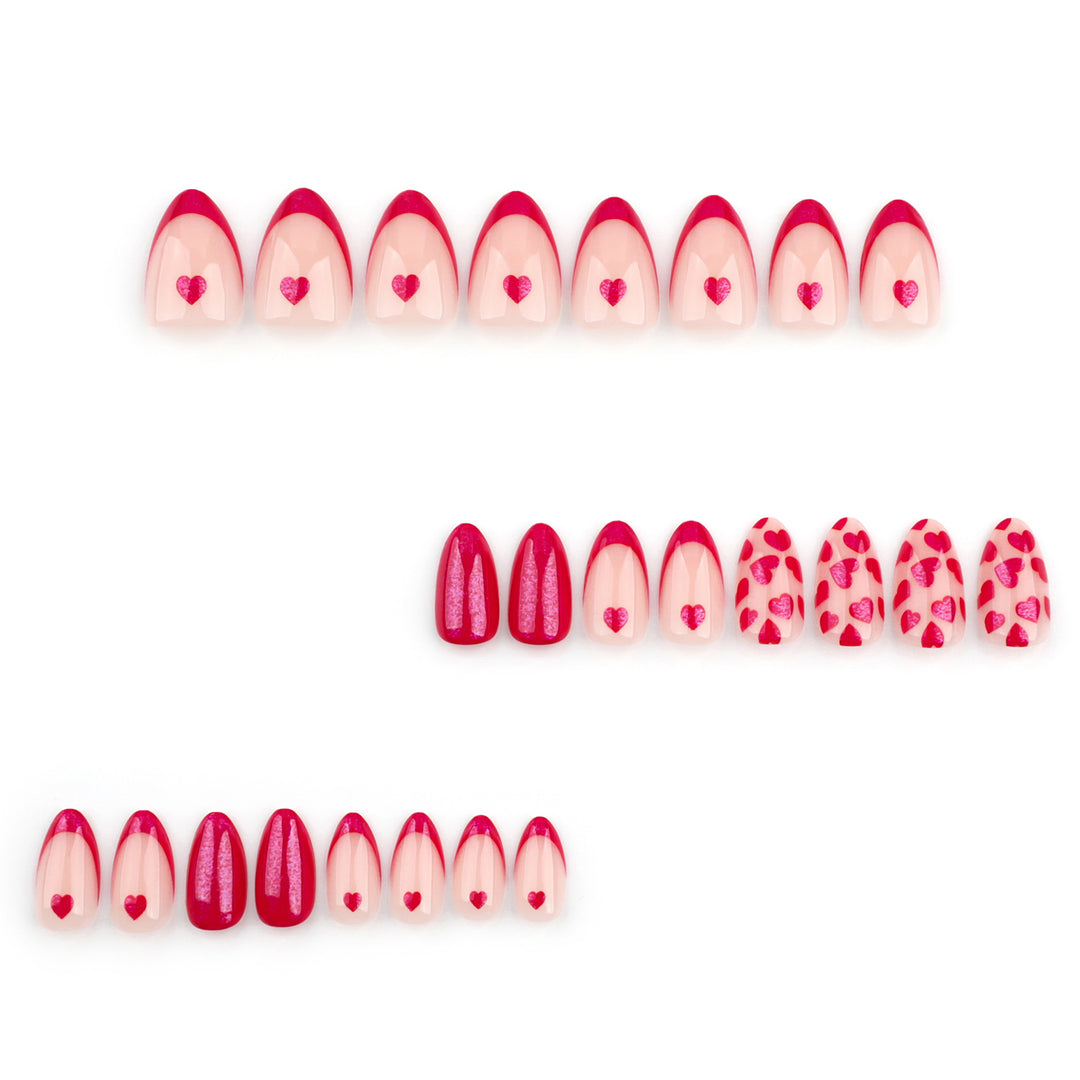 Artistic Cool Nail Art with Hearts Stornfield
