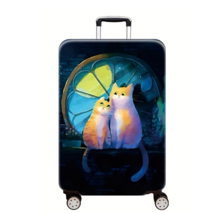 Women's Hard Shell Suitcase with Charming Cat Design Stornfield