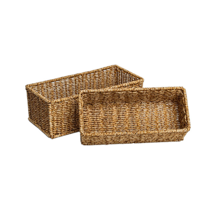 Rectangular Woven Storage Basket Stornfield