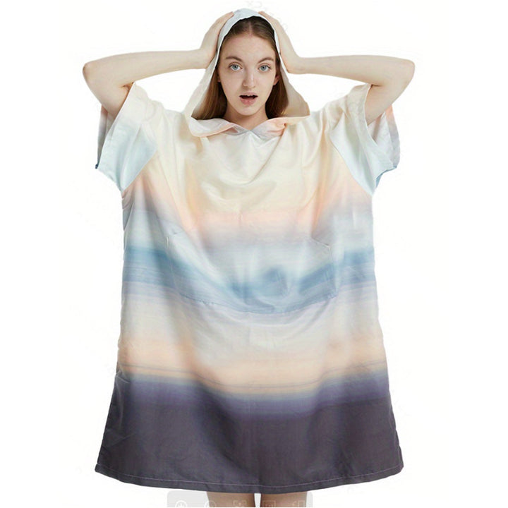 Women colorful bath tunnel with hood Stornfield