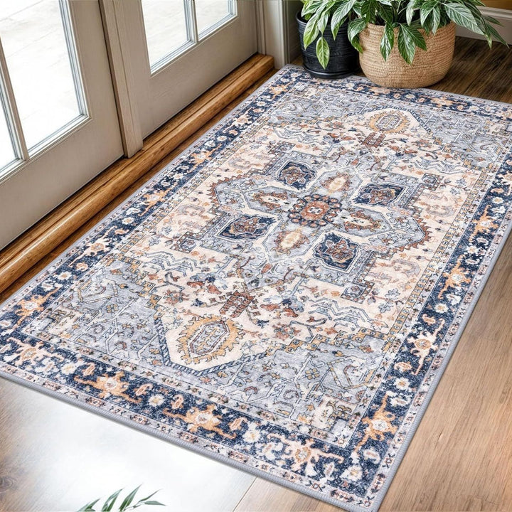 Elegant Vintage-Inspired Area Rug