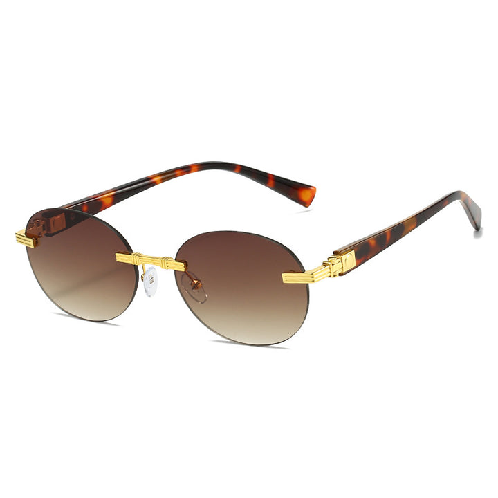 Women's fashionable sunglasses with transparent frame and flexible nose pad Stornfield