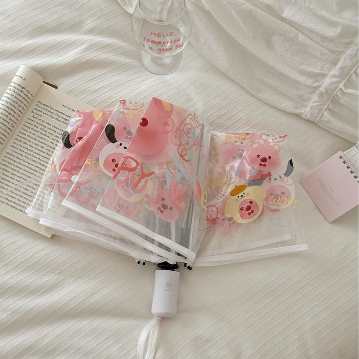 Ladies Foldable Umbrella with Cute Animal Motifs Stornfield