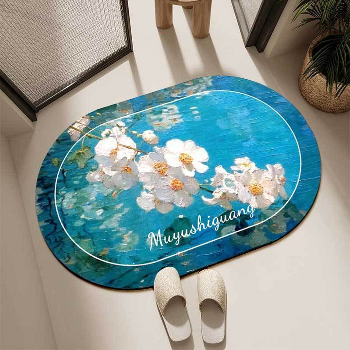 Artistic Floral Decor Rug