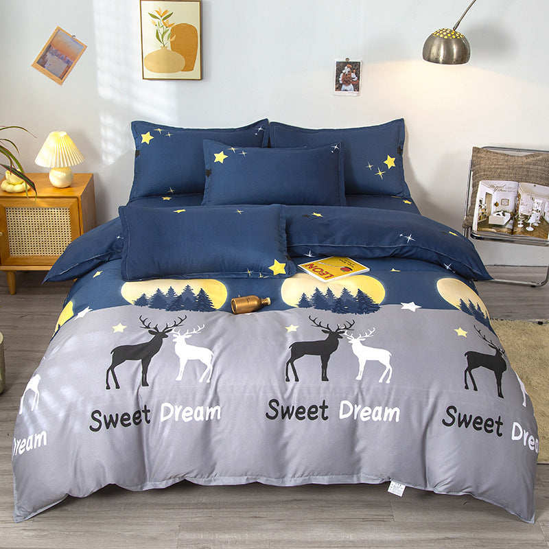 Modern Grid Pattern Comforter Set
