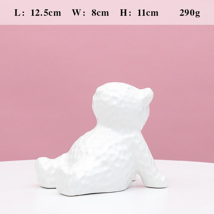 Decorative Ceramic Bear Figurine Stornfeild