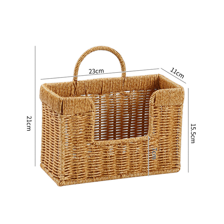 Unisex Handwoven Storage Basket with Practical Carrying Handle Stornfield