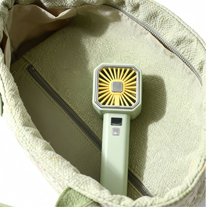 Women's Portable Handheld Fan with LCD Display and USB Charging Function Stornfield