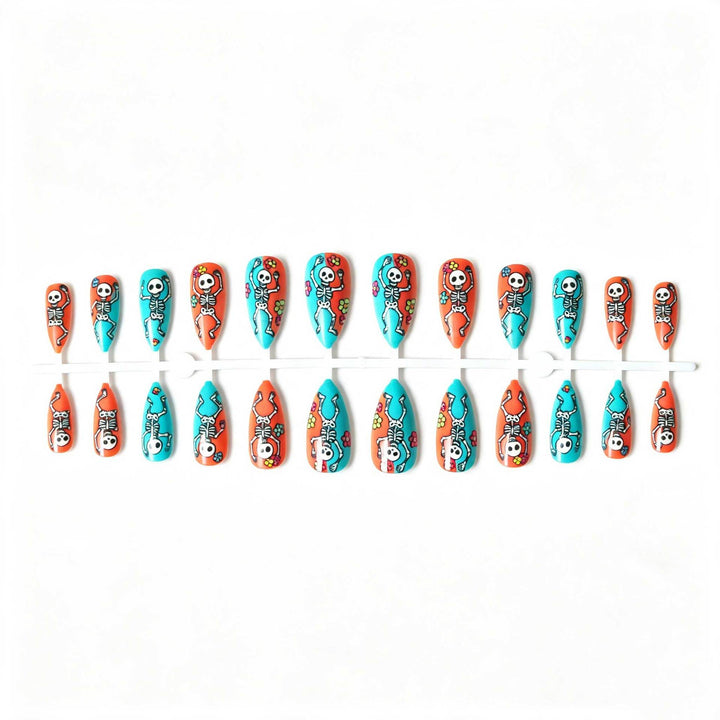 Halloween-Inspired Skeleton Nail Art Kit