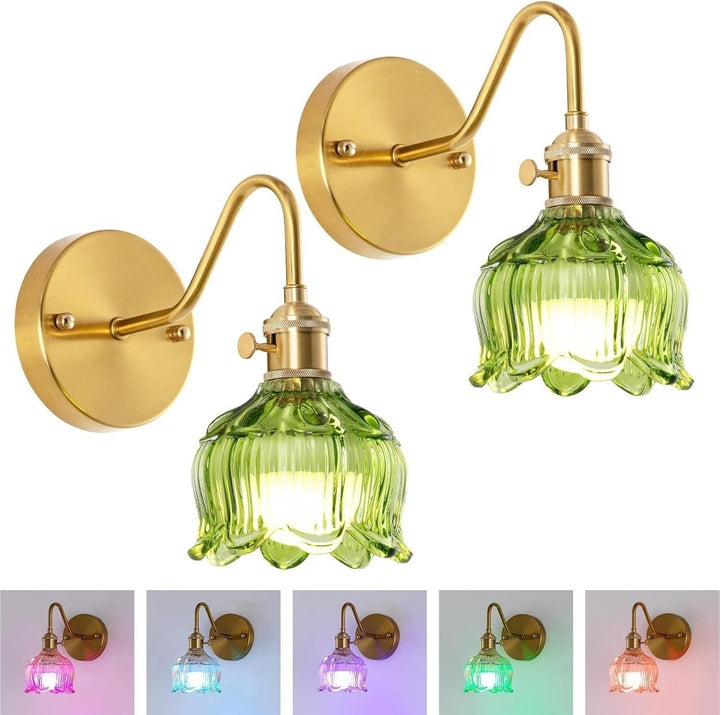 Vintage Glass Wall Sconce