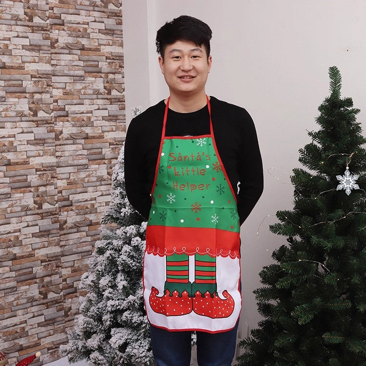 Christmas-Themed Chef Apron