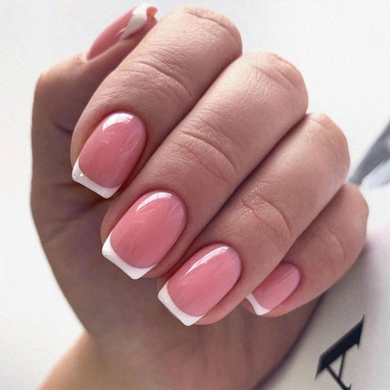 Elegant Nail Art with French Tip Design Stornfield