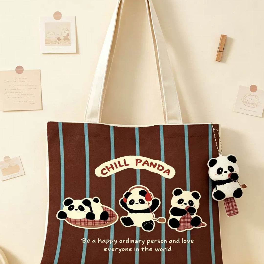 Cute Cartoon Panda Tote Bag