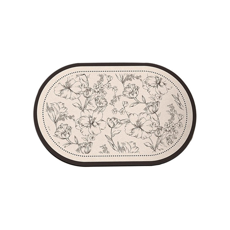 Floral Design Indoor Mat Stornfield