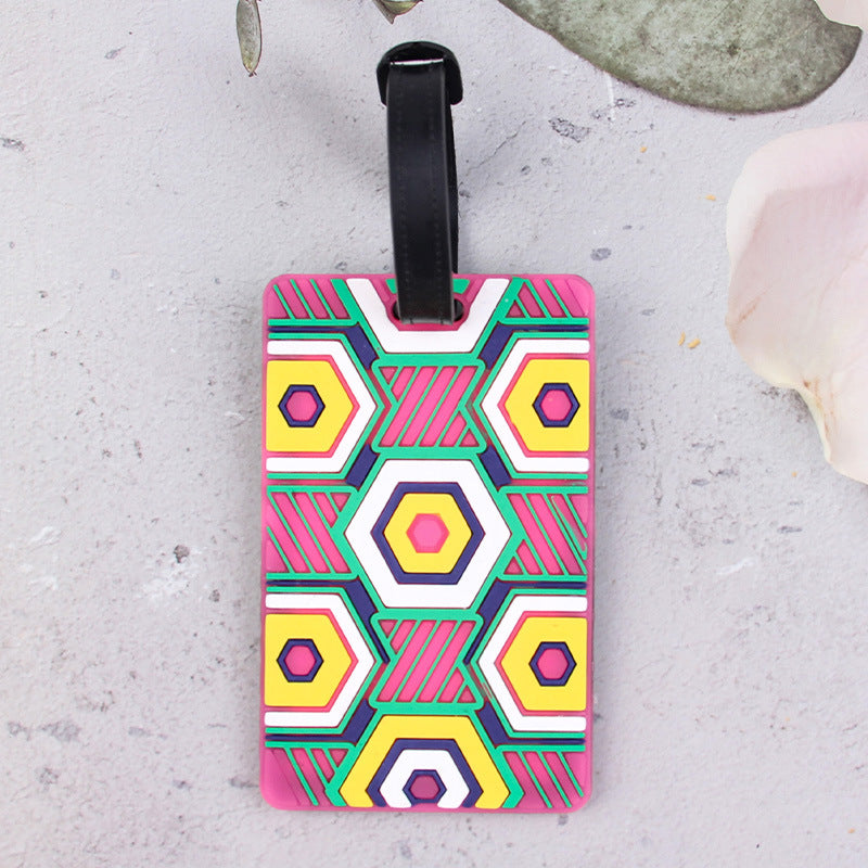 Geometric Pattern Luggage Tag Stornfield