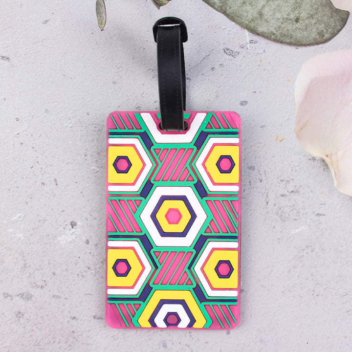 Geometric Pattern Luggage Tag Stornfield