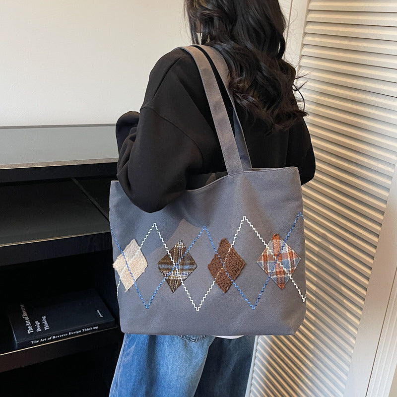 Decorative Patterned Canvas Tote Bag Stornfield