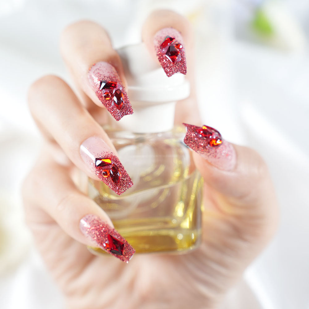 Glamorous Rhinestone Press-On Nail Set Stornfield
