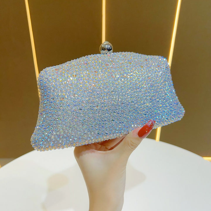 Rhinestone-Studded Evening Clutch