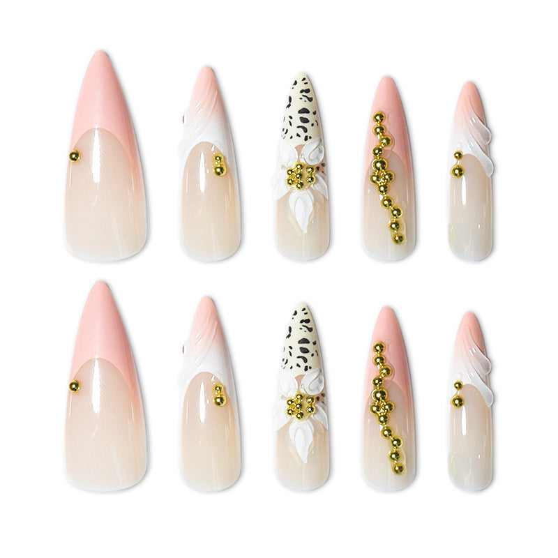 Exotic Floral and Animal Print Press-On Nail Extensions Stornfield