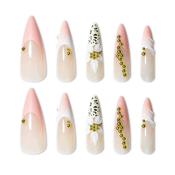 Exotic Floral and Animal Print Press-On Nail Extensions Stornfield