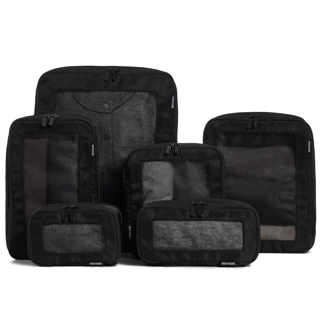 Unisex Storage Bags Set with Transparent Compartments Stornfield