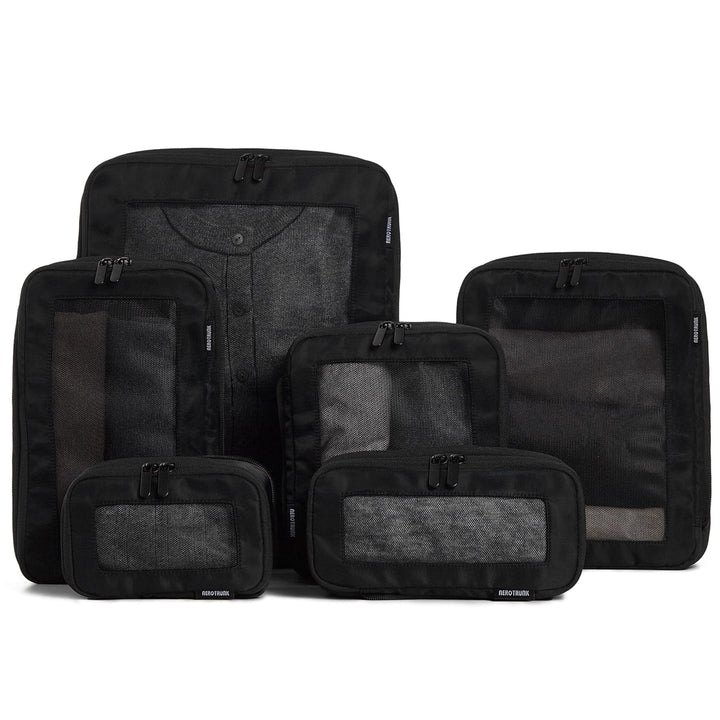 Unisex Storage Bags Set with Transparent Compartments Stornfield