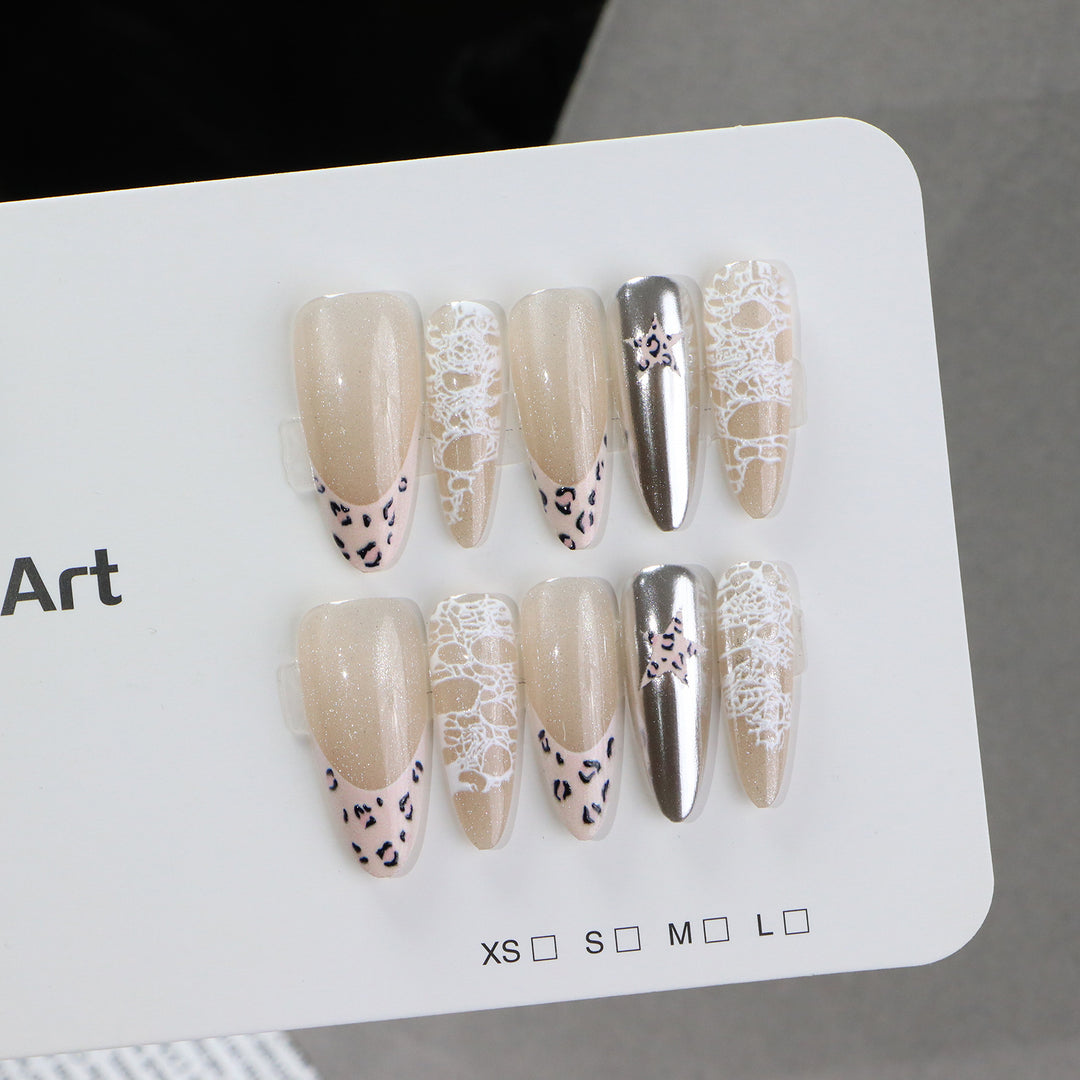 French Tip Press-On Nail Art Stornfield
