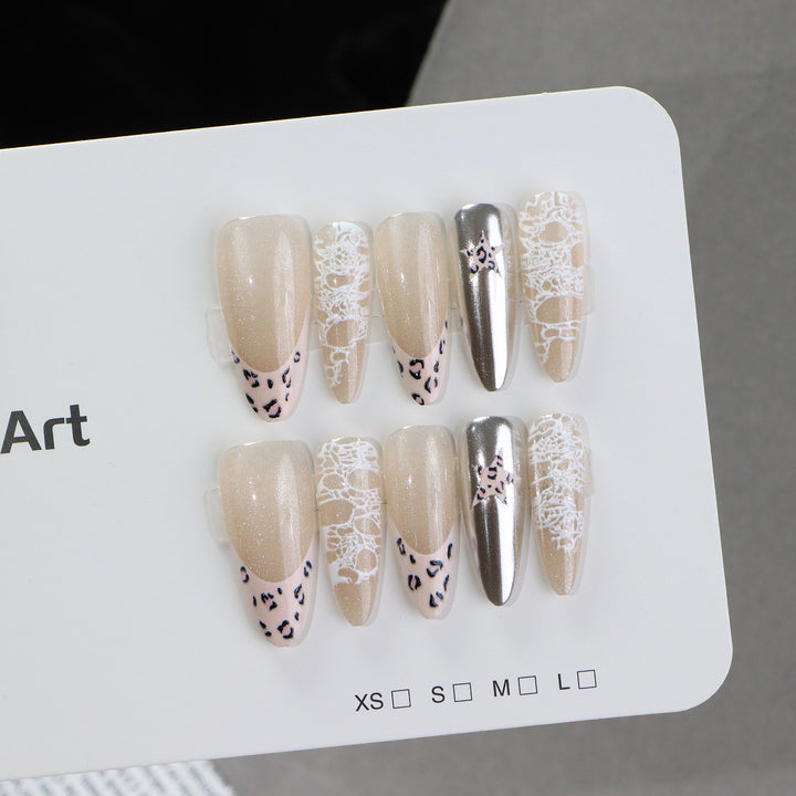 French Tip Press-On Nail Art Stornfield