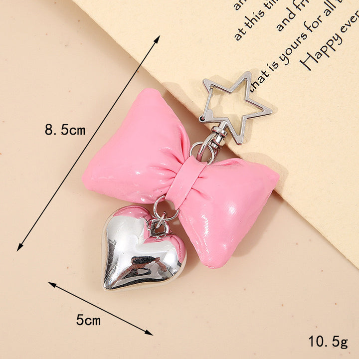 Cute Bow and Heart Keychain Stornfield