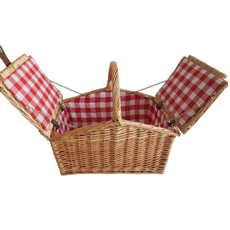 Women's picnic basket with integrated cutlery set and cooling compartment Stornfield
