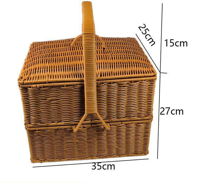 Dual-Layer Woven Storage Basket Stornfield