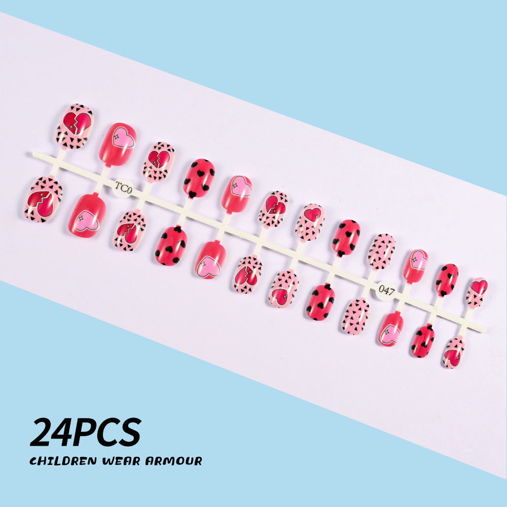 Children's Fun-Themed Press-On Nail Set Stornfield