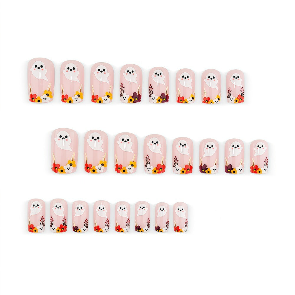Artificial nails with playful spirit design Stornfield