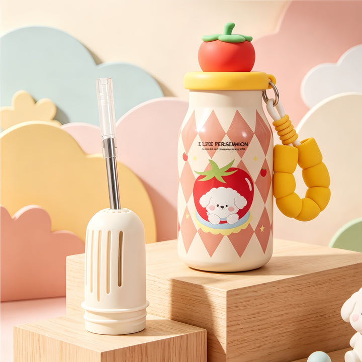 Women’s insulated bottle with practical carrying handle and playful bunny design Stornfield